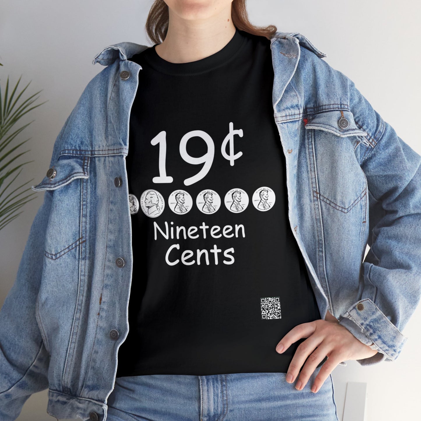 19 cent Black Tee