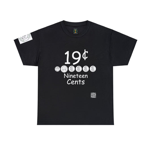 19 cent Black Tee