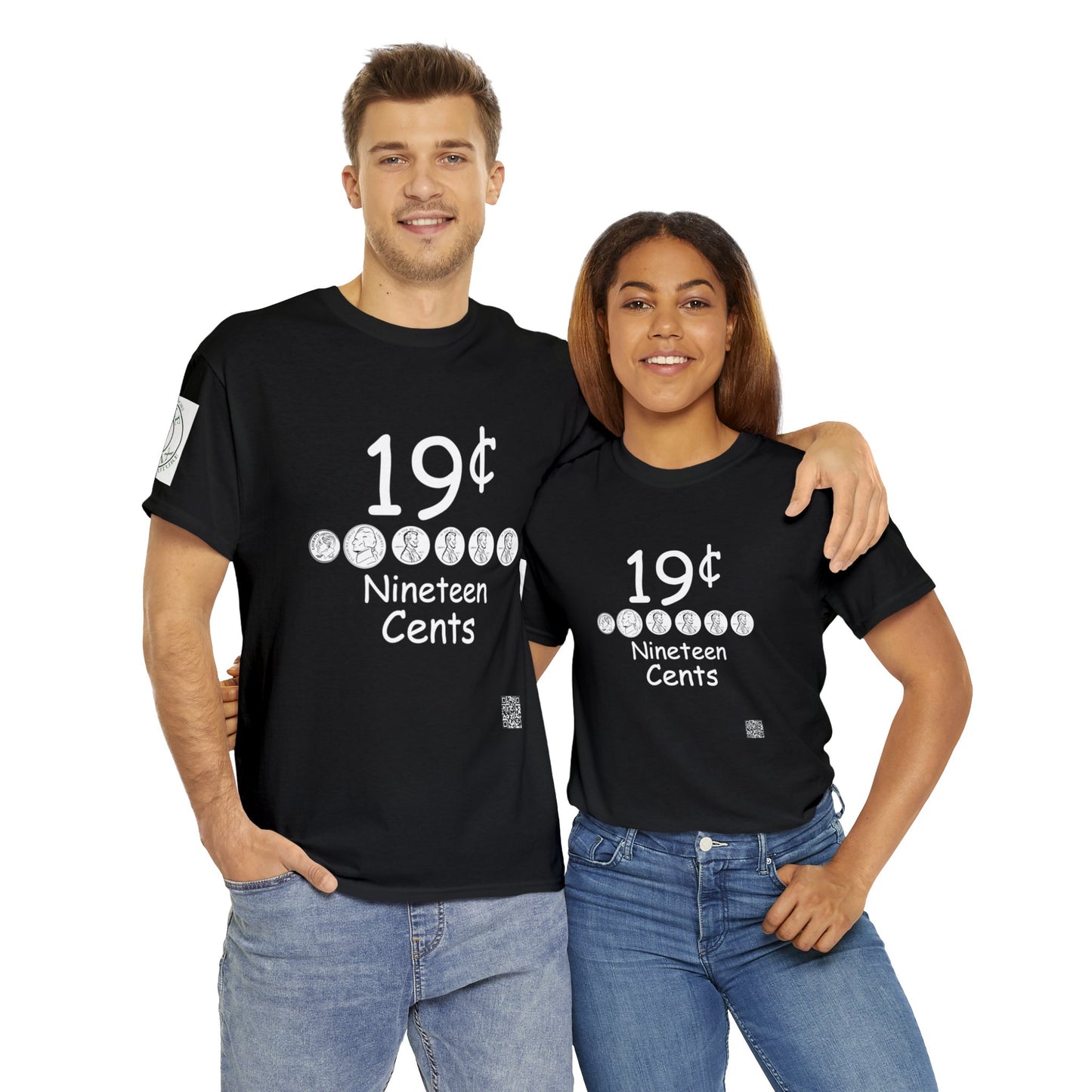 19 cent Black Tee