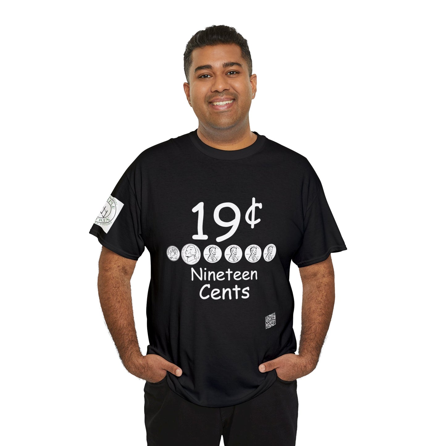 19 cent Black Tee